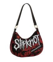 Bolso de hombro Slipknot, elegante bolso de compras, producto para fans LB111185SLPO, negro/naranja/blanco