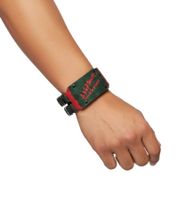 Bracelet « Les Griffes de la nuit » avec inscription, article de fan, bijou de bras, WB104748NOE3, vert/rouge