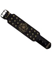 HIM Armband Rockband mit Logo-Patch Fan-Artikel Arm-Schmuck 25 cm WB103954HIM3 Schwarz