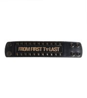 From First to Last Bracelet with Metal Studs Fan Merchandise Arm Jewelry WB106307FTL3 Black