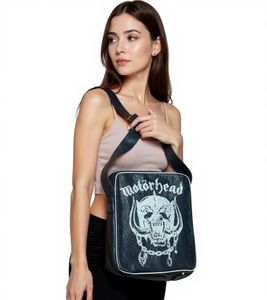 Sac Motörhead Vintage, sac bandoulière, sac messager, sac pour ordinateur portable, article de fan, 33 x 30 x 4 cm, noir
