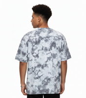 T-shirt tie-dye Halloween homme RE:COVERED X John Carpenter, col ras du cou, motif fan, RCSTC117, gris/blanc