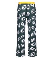RE:COVERED X NFL Green Bay Packers Men's Lounge Pants with Team Logo, Cotton Pajama Pants, RCNFL1398 Green