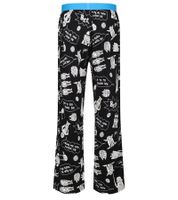 RE:COVERED X Star Wars Pyjama-Hose Herren Schlafanzug-Hose mit Star Wars Comics Aufdruck Print Baumwolle Loungepants RCDIF2108 Schwarz/Weiß