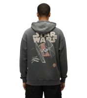 RE:COVERED X Star Wars Herren Kapuzen-Pullover mit Back-Print Baumwoll-Hoody Langarm-Shirt RCDIF2047 Grau