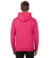 DEF MERCH Herren Kapuzen-Pullover Baumwoll-Hoodie mit Eingriffstaschen Sweater BY011 Hibiskus Pink