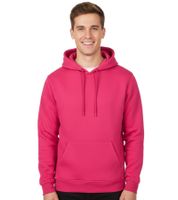 DEF MERCH Herren Kapuzen-Pullover Baumwoll-Hoodie mit Eingriffstaschen Sweater BY011 Hibiskus Pink