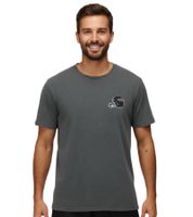 RE:COVERED X NFL Baltimore Ravens Herren T-Shirt mit Football-Helm Baumwoll-Shirt Rundhals-Shirt RCNFL1315I Grau