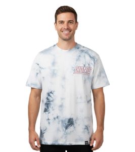 T-shirt da uomo RE:COVERED X NFL con stampa NEW YORK GIANTS, girocollo in cotone, RCNFL1386 Blu