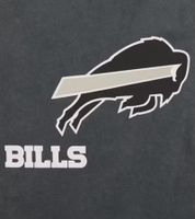 T-shirt RE:COVERED X NFL pour homme, col rond, logo Buffalo Bills, gris, RCNFL1317B
