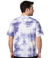 RE:COVERED X NFL Herren T-Shirt Minnesota Vikings Logo-Schriftzug Baumwoll-Shirt Rundhals-Shirt RCNFL1390 Weiß/lila