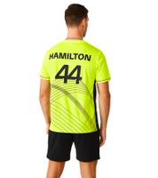Mercedes-Benz AMG Petronas F1 Herren T-Shirt Lewis Hamilton Kurzarm-Trikot 701227120 001 Neon-Gelb