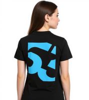 Mercedes-Benz AMG Petronas F1 MAPF Damen T-Shirt George Russell Baumwoll-Shirt Kurzarm-Shirt 701227128 001 Schwarz