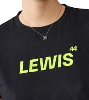 Mercedes-Benz AMG Petronas F1 MAPF Damen T-Shirt Lewis Hamilton Baumwoll-Shirt Kurzarm-Shirt 701227127 001 Schwarz