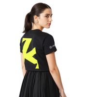 Mercedes-Benz AMG Petronas F1 MAPF Damen T-Shirt Lewis Hamilton Baumwoll-Shirt Kurzarm-Shirt 701227127 001 Schwarz