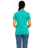 Mercedes-Benz AMG Petronas F1 MAPF1 Polo Damen Baumwoll-Shirt Polo-Shirt mit Team-Logos und farblichen Akzenten Kurzarm-Shirt 701227044 Türkis-Grün oder Schwarz