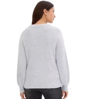 Damen Pullover kuscheliger Umstands-Pulli Schwangerschafts-Kleidung Große Größen 929463 Grau