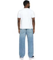 stylische Herren Jeans im Jogger-Stil Denim-Hose Baggy Leg mit Bindeband BR-1200-1700 Hell-Blau