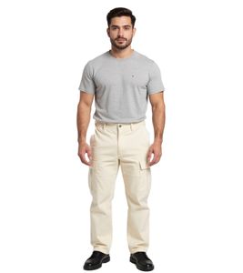 Jean cargo élégant pour homme, pantalon de loisirs à 4 poches avec de nombreuses poches BR-8000-1000 Beige