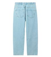 stylische Herren Jeans im Jogger-Stil Denim-Hose Baggy Leg mit Bindeband BR-12000-300 Hell-Blau