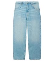 Stylish men's jeans in skater fit style denim trousers with zipper BR-11000-1700 light blue