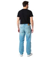 Stylish men's jeans in skater fit style denim trousers with zipper BR-11000-1700 light blue