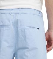 Pantalon chino bermuda décontracté pour homme Peterson avec short en lin et coton, bleu, 20504682 154030