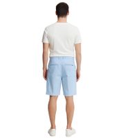 Pantalon chino bermuda décontracté pour homme Peterson avec short en lin et coton, bleu, 20504682 154030
