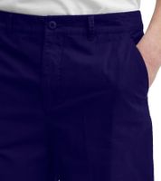 Pantalon chino bermuda décontracté Peterson pour homme avec short en lin et coton (20504682 194013, bleu foncé)