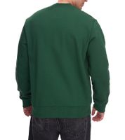 Felpa da uomo Lacoste con logo ricamato, maglione basic, maglione in cotone moderno, camicia a maniche lunghe SH9608 00, grigio o verde