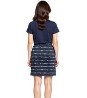 DELMAO Women's Mini Skirt, Sustainable Summer Skirt Made of Pure Cotton, 60074927 Dark Blue
