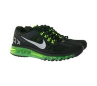 NIKE Air Max 2013 Kids' Sneakers for Girls and Boys with Air Cushioning 555426-003 Black/Green