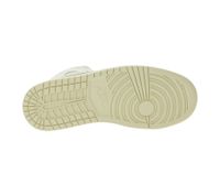 NIKE Air Jordan 1 Mid Damen Sneaker Echtleder Turnschuhe Mid-Top Sneaker BQ6472-201 Weiß/Hellbraun/Beige