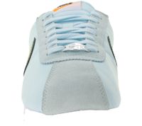 NIKE Cortez Damen Sneaker Retro Turnschuhe mit Echtleder Low-Top Sneaker DZ2795-401 Weiß/Hellblau/Schwarz