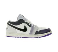 NIKE Air Jordan 1 Low Damen Sneaker Echtleder Turnschuhe Basketball Sneaker HF5759-101 Schwarz/Weiß/Lila/Grau