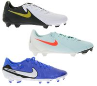 Botas de fútbol NIKE Phantom Academy FG/MG con plantilla acolchada o con tacos, color turquesa, azul oscuro o blanco/negro