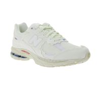New Balance 2000R Sneaker Echtleder-Schuhe Damen und Herren Retro-Schuhe mit ABZORB Dämpfung M2002RDC Ecru-Weiß