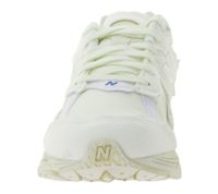 New Balance 2000R Sneaker Echtleder-Schuhe Damen und Herren Retro-Schuhe mit ABZORB Dämpfung M2002RDC Ecru-Weiß