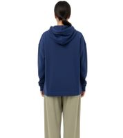 ZEGY Damen Hoodie Kapuzen-Pullover mit Vögel-Verzierungen Baumwoll-Pullover Sweater 1074 Navy