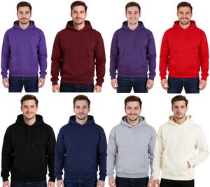 Sudadera con capucha de la Liga Europea de Fútbol para hombre con bolsillo tipo canguro, jersey de algodón en morado, azul, rojo, blanco, gris o negro
