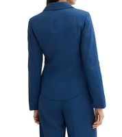 stylische Damen Hemd-Jacke Herbst-Jacke Business-Jacke Kurz-Mantel 943635 Blau