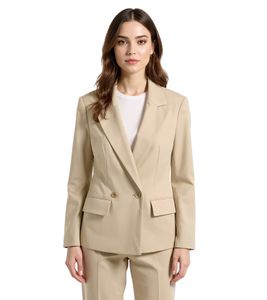 Blazer de noche elegante para mujer, blazer de otoño, blazer de negocios, blazer de algodón 969739 Caqui