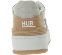 HUB Smash L31 Women's Terry-Lined Sneakers, Genuine Leather Shoes, W50008L31-L10-947, White/Pink