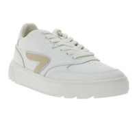 HUB Duke Women's Terry-Lined Sneakers, Genuine Leather Shoes, W50008L31-L10-947, White/Beige