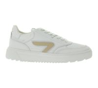HUB Duke Women's Terry-Lined Sneakers, Genuine Leather Shoes, W50008L31-L10-947, White/Beige