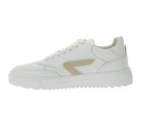 HUB Duke Women's Terry-Lined Sneakers, Genuine Leather Shoes, W50008L31-L10-947, White/Beige