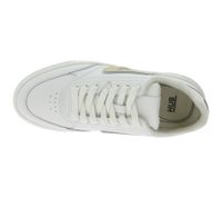 HUB Duke Women's Terry-Lined Sneakers, Genuine Leather Shoes, W50008L31-L10-947, White/Beige