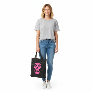 Borsa a tracolla unisex Misfits Punk Band, borsa a mano elegante, merchandising per fan, nero/rosa
