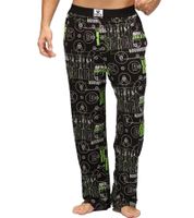 Pantalon de pyjama RE:COVERED X pour Xbox Series X. Élégant pantalon de pyjama noir/vert ou noir/vert fluo.