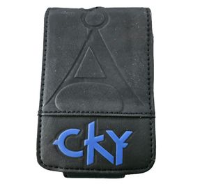 Custodia per lettore MP3 CKY American Rock Band con chiusura in velcro per lettori iPod, 11 x 7 x 1,5 cm, protezione MP3, nera
